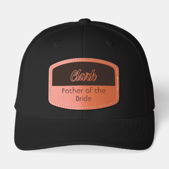 Father of the Bride! Custom wedding party hat (Front)