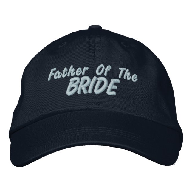 Father of the Bride Embroidered Baseball Cap (Front)