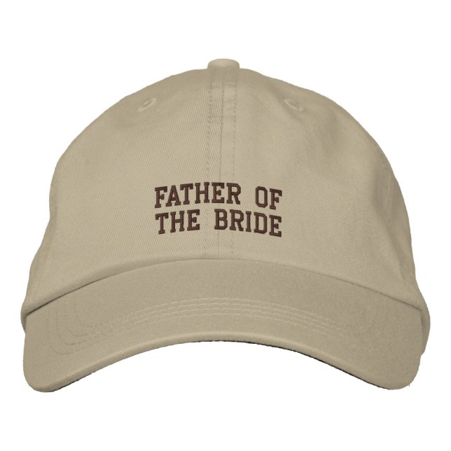 Father of the Bride! Embroidered Baseball Cap (Front)