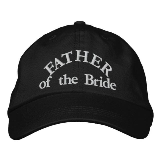 Father of the Bride Embroidered Baseball Cap (Front)