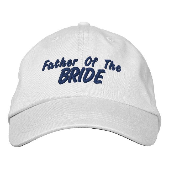Father of the Bride Embroidered Baseball Hat (Front)