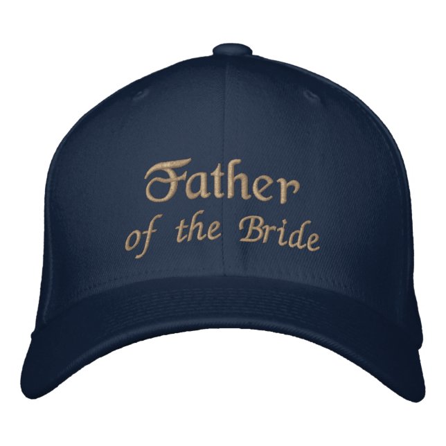 Father of the Bride Embroidered Baseball Hat (Front)