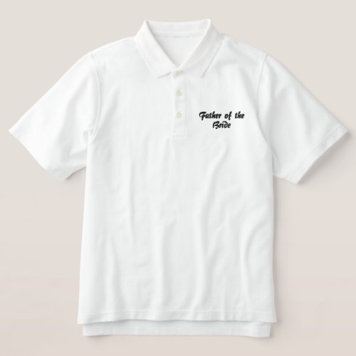 Father of the Bride Embroidered Shirt