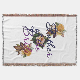 Father Of The Bride Floral Throw Blanket