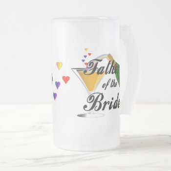 Father Of The Bride   Frosted Glass Beer Mug by weddingparty at Zazzle