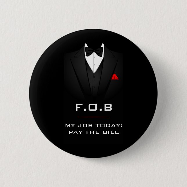 Father of the Bride Funny Customizable Button (Front)