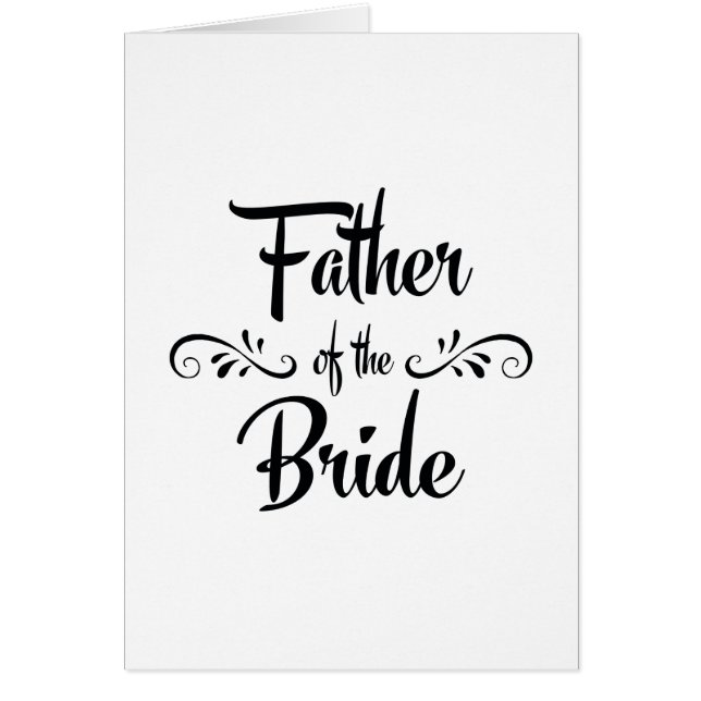 Father of the Bride Funny Rehearsal Dinner Cards (Front)