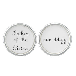 Father of the Bride Gift Wedding Present Cufflinks