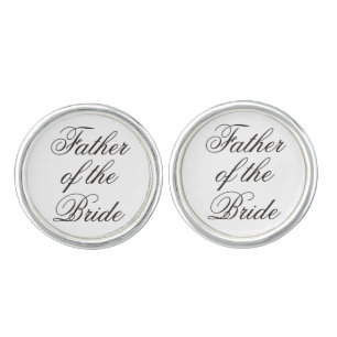 Father of the Bride Gift Wedding Present Cufflinks