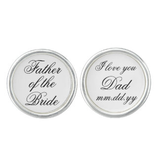 Father of the Bride Gift Wedding Present Gifts Cuf Cufflinks