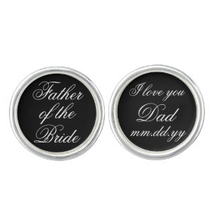 Father of the Bride Gift Wedding Present Gifts Cufflinks