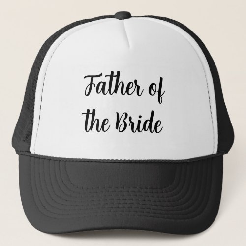 Father of the Bride Gifts Trucker Hat