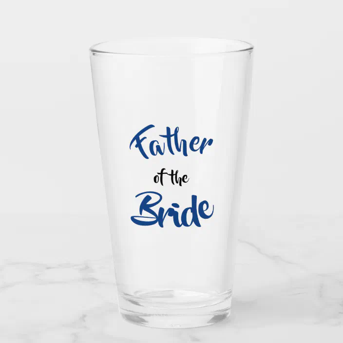 Officiants Design: FD11 Corona Brides Beer Glasses for Father of the Bride