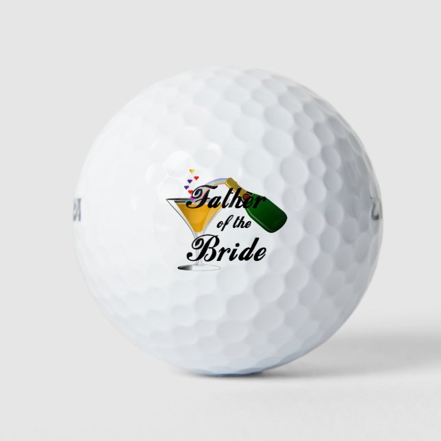 Father of the Bride Golf Balls (Front)