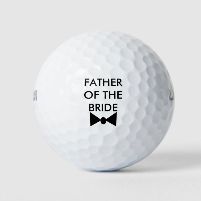 Father of the Bride Golf Balls (Front)