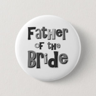 Father of the Bride Gray Button