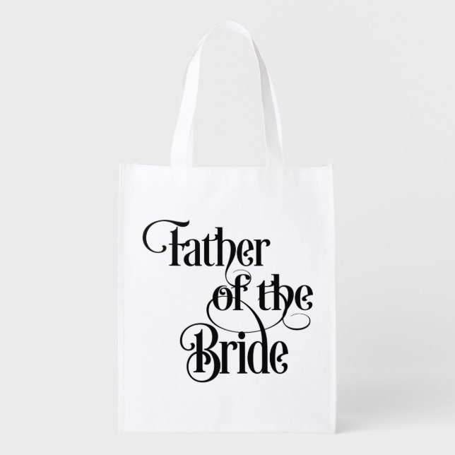 Father of the Bride Grocery Bag (Front)