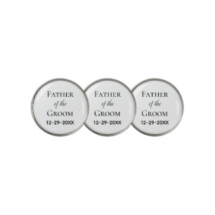 Father of the Bride Groom Wedding Golf Ball Marker