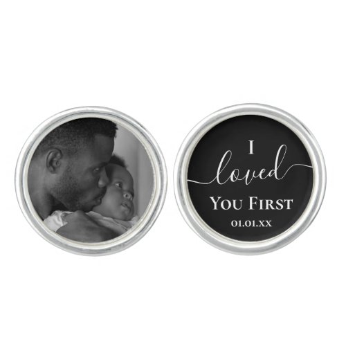 Father of the Bride I loved you First Custom Photo Cufflinks