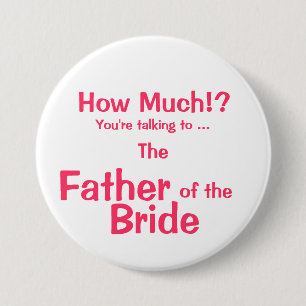 Father of the Bride ID Button