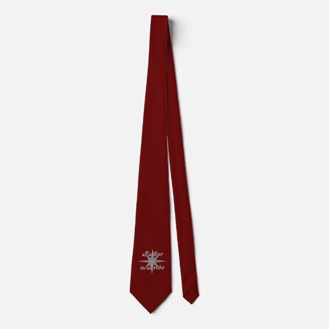 Father of the Bride Maroon Tie (Front)