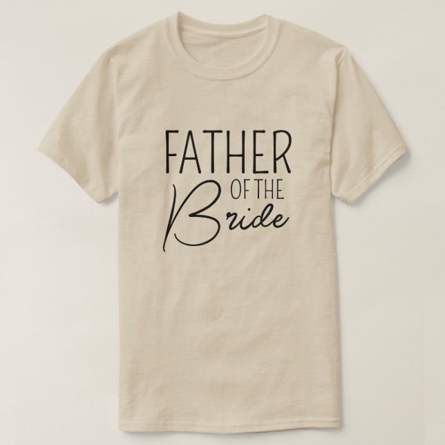 Father of The Bride - Matching Family Wedding T-Shirt (Design Front)