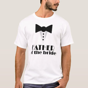 Father of the Bride Mock Tuxedo Wedding T-shirt