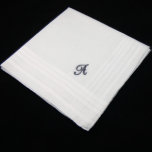 Father Of The Bride Monogram Handkerchief at Zazzle