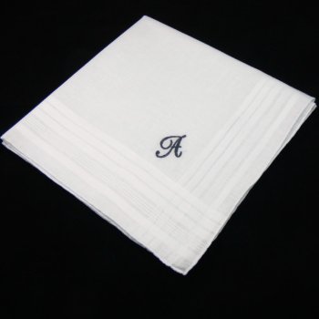 Father Of The Bride Monogram Handkerchief by EllaWinston at Zazzle