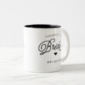 Father of the Bride Mug Personalize Your Date (Front Right)