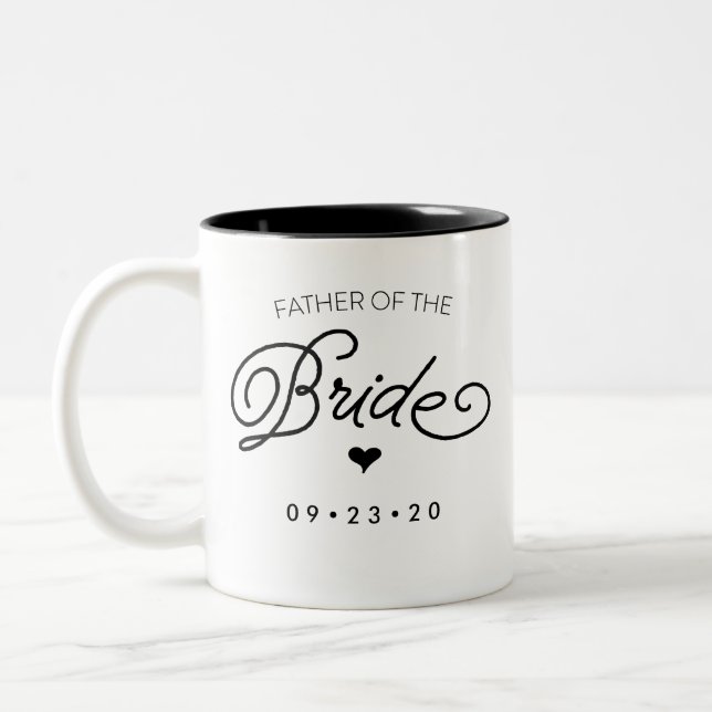 Father of the Bride Mug Personalize Your Date (Left)