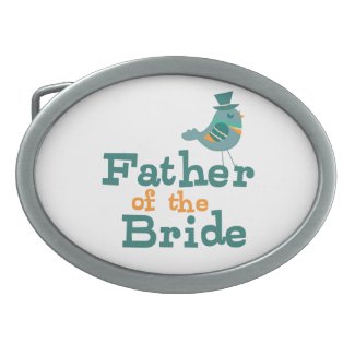 Father of the Bride Oval Belt Buckle