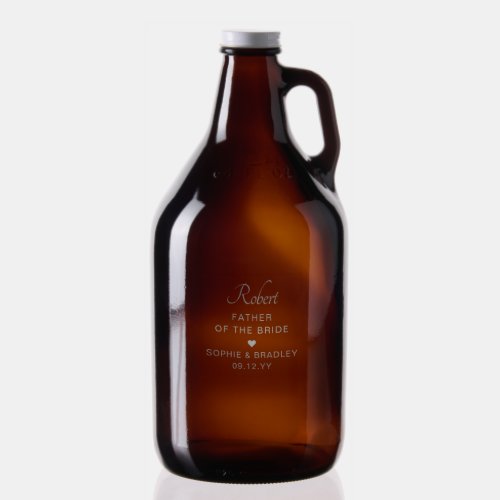 Father Of The Bride Personalised Wedding Party Growler