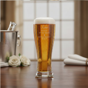Father Of The Bride Personalised Wedding Party Pilsner Glass