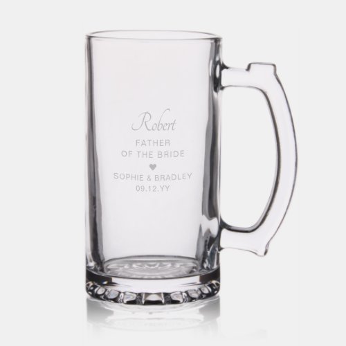 Father Of The Bride Personalised Wedding Party Stein