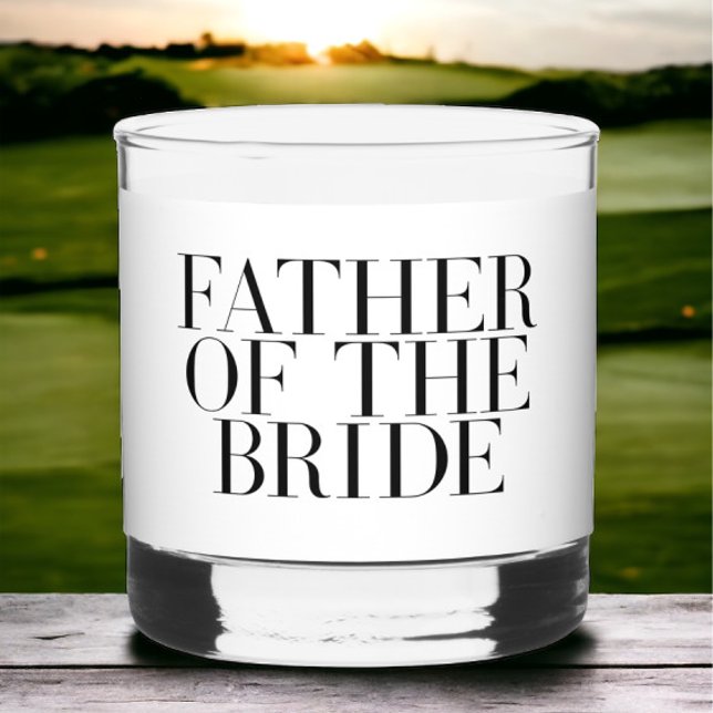 Father of the Bride | Personalized Dad Gift Whiskey Glass (Creator Uploaded)