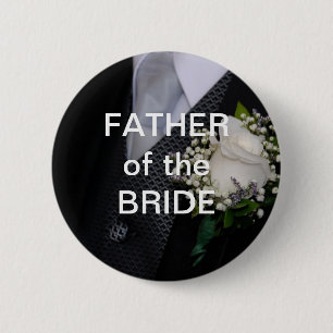 Father Of The Bride Pinback Button