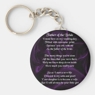 father of the bride keyring