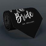 Father of the Bride | Script Custom Color Wedding Neck Tie<br><div class="desc">Make the father of the bride feel extra appreciated with this custom  name wedding themed necktie.

It features the words "Father of the bride" in an elegant script style text. Nearby is a spot for his name or initials.</div>