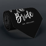 Father of the Bride | Script Custom Color Wedding Neck Tie<br><div class="desc">Make the father of the bride feel extra appreciated with this custom name wedding themed necktie.
It features the words "Father of the bride" in an elegant script style text. Nearby is a spot for his name or initials.</div>