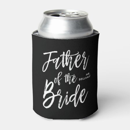 Father Of The Bride | Script Style Custom Wedding Can Cooler