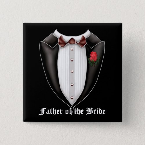 Father Of The Bride Tuxedo Button