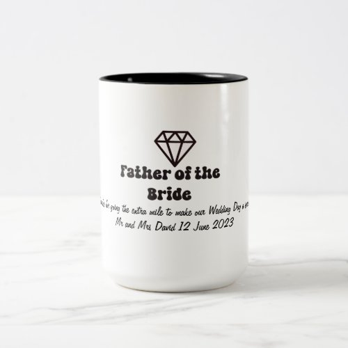 Father of the Bride  Two_Tone Coffee Mug