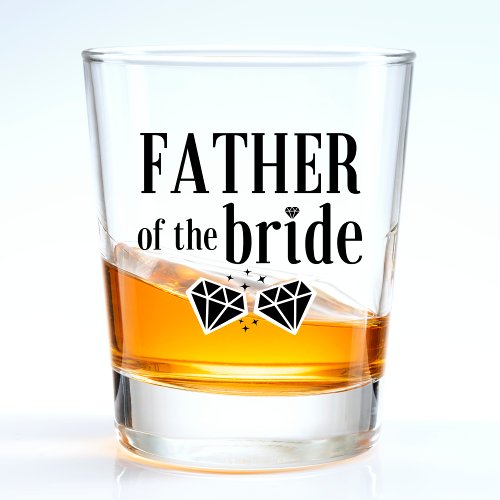 Father of The Bride Wedding Bachelor Party Shot Glass