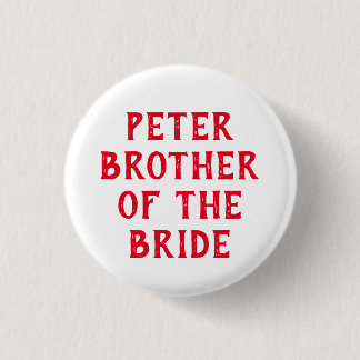 Father of the Bride Wedding Badge – Editable Pin