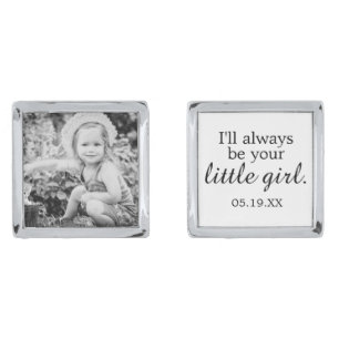 Father of the Bride Your Little Girl Custom Photo Cufflinks