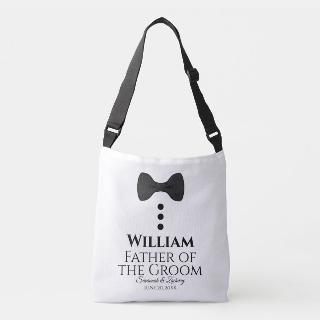 Father of the Groom Black Tie Wedding Swag Bag Zazzle