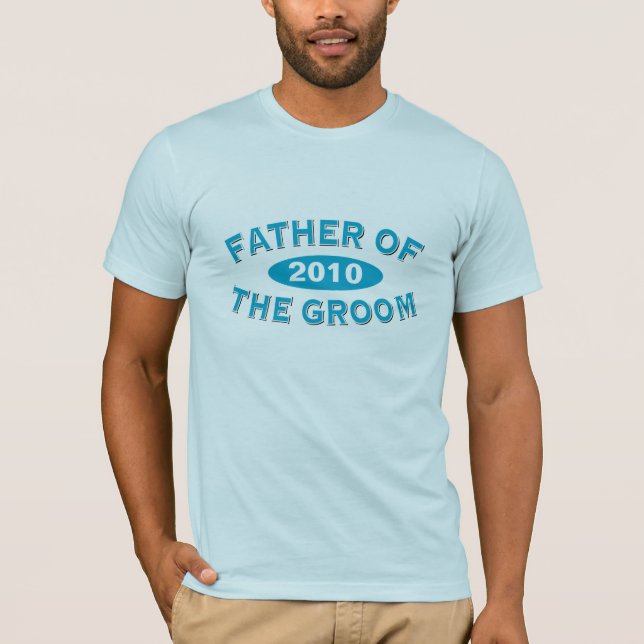 Father of the Groom Blue Arc 2010 T-Shirt (Front)