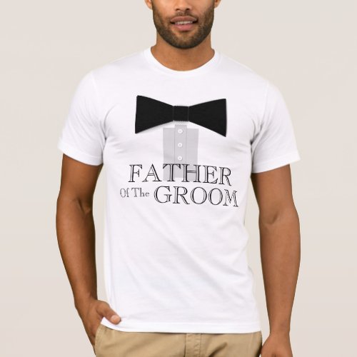 Father of the Groom Bow Tie T_Shirt
