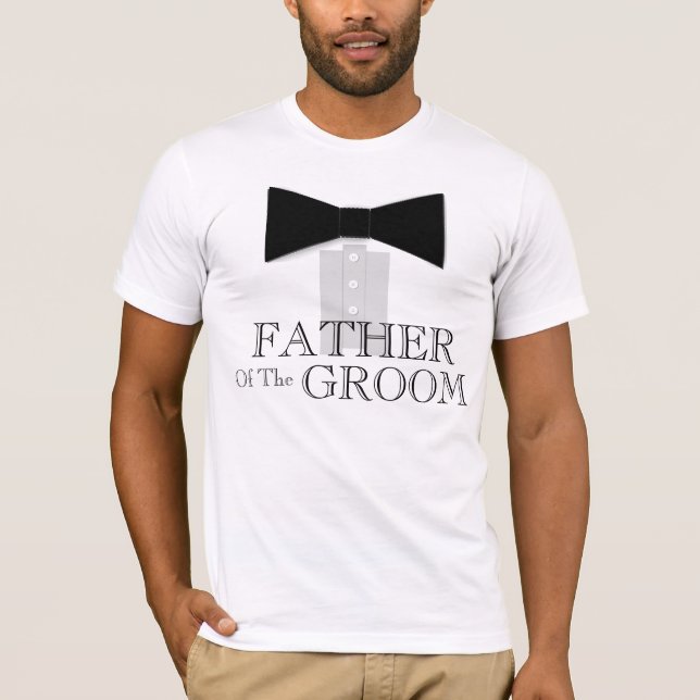 Father of the Groom Bow Tie T-Shirt (Front)